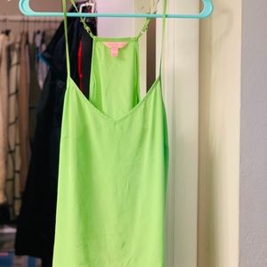Lime green Lilly Pullitzer tank